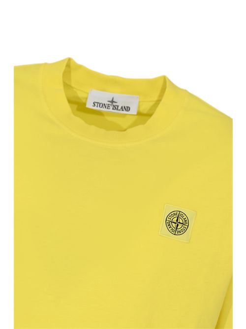 T-shirt 2100030 in jersey di cotone organico pettinato Lemon STONE ISLAND | 2100030S0115V0031